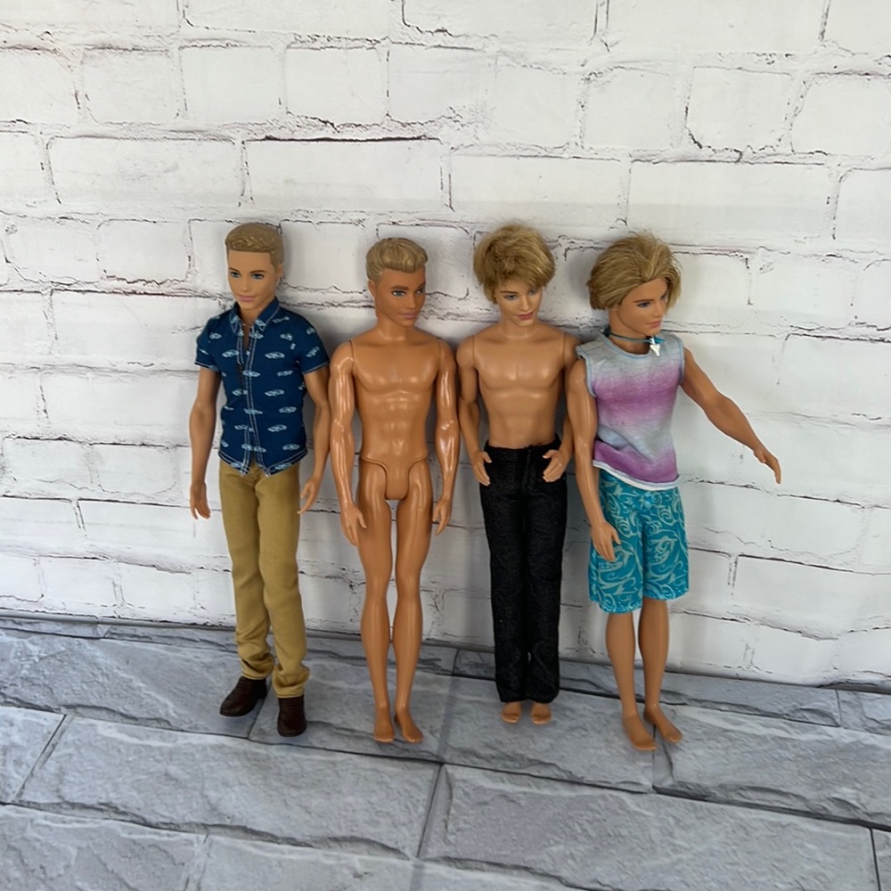 Mattel Barbie Ken doll lot of 4